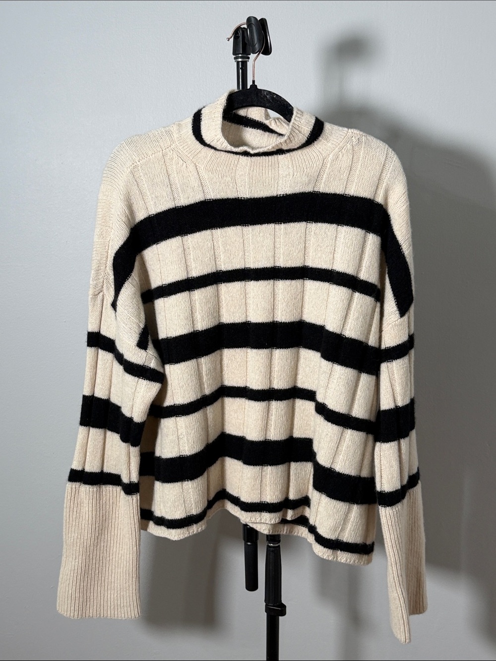 NWOT New Madewell Ribbed Cashmere-Wool Blend Pullover Sweater - Picture 7 of 8